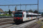 RBDe 560 206-5, auf der S29, verlässt am 25.07.2022 den Bahnhof Rupperswil.