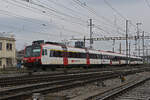 ABt NPZ Domino 50 85 39-43 858-2 durchfährt am 07.03.2023 den Bahnhof Pratteln.