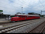 SBB - Triebwagen Rae 4/8 1021 / Roter Pfeil   Churchill   unterwegs für`s Züri Fest 2019 zwischen Zürich Wollishofen und Zürich Hauptbahnhof am 06.07.2019