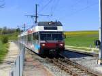 asm Seeland - Triebwagen Be 2/6 506 und Be 2/6 503 unterwegs bei Siselen am 10.04.2014 ..
