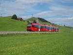 Appenzellerbahnen ABe 4/12 1001  Silvesterchlausen  unterwegs als S23 von Wasserauen nach Gossau SG am 06.09.2020 in der Nähe von Gonten.