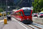RhB Stadler ABe 4/16 Allegra Wagen 3507 am 06.07.26 in Thusis als Bernina Express