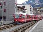 RhB - Einfahrender Triebzug ABe 4/16  3103 im Bahnhof Chur am 20.01.2013