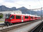 RhB - Triebzug ABe 4/16  3102 im Bahnhofsareal von Landquart am 10.05.2014