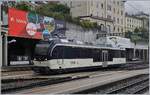 Der MOB Alpina ABe 4/4 9304 auf Alleinfahrt in Montreux. Im Hintergrund die Werbung der MOB und Nankai zu ihrer  Sister Railways .
14. Sept. 2018