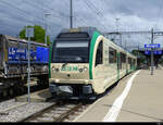 MBC ( BAM ) - Be 4/4  31 bei der ausfahrt im Bahnhof von Morges am 06.05.2022