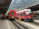 Chur am 28. Juni 2018 steht auf Gleis 12 ABe 8/12 3510  Alberto Giacometti  zur Fahrt nach St. Moritz bereit