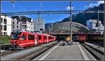 IR1133 mit ABe 8/12 3502 nach St.Moritz und Ee 3/3 16383 in Chur.