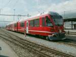 Krzlich von Stadler Rail an die RhB ausgeliefert,Allegra Triebzug 3506.Er befindet sich z.Zt.im Testbetrieb.Landquart 19.08.10

