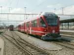 Krzlich von Stadler Rail an die RhB ausgeliefert,die beiden Allegra Triebzge 3506(vorne)und 3507(hinten)Landquart 19.08.10