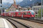 Rangierfahrt von Allegra Triebzug ABe 8/12 Nr.3515 in Chur.17.04.12