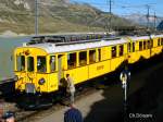 Anl�sslich zur Vereinsfahrt von den Dampffreunden der   Rh�tischen Bahn wurde der Sonderzug am 12.08.2007 in   Ospizio Berninafotografiert.Der Berninatriebwagen fuhr  anschliessend nach Poschiavo wo