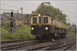 50 Jahre Blonay - Chamby; Mega Steam Festival: Regenwetter hat immerhin den Vorteil, dass dem Fotografgen kaum Besucher ins Bild laufen...