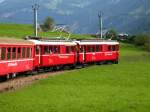 ABe4/4l 31 und 32 am 21.9.08 oberhalb von Poschiavo.