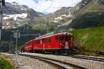 RhB ABe4/4 #49 mit Testwaggon in Alp Gr�m - 28/06/2011
