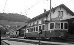 Yverdon–Ste-Croix_Tw Nr.1 von 1944/45 im Bf Ste Croix.