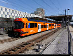 RBS - Be 4/12 71 bei der ausfahrt aus dem Bahnhof Zollikofen am 04.08.2019