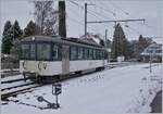 Der MOB Be 4/4 1006  Bipperlisi  ist als Regionalzug 2320 von Montreux nach Les Avants unterwegs verlässt nach einem kurzen Halt Fontanivent. 

22. Januar 2023