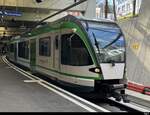 LEB - RBe 4/8  46 im Bahnhof Lausanne Flon am 28.02.2025
