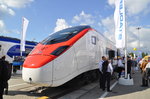 Die Firma Stadler präsentiert am 21.09.2016 diesen EC 250 dür die Schweizer Bahn