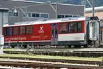 ZB Bistrowagen WR 150 304-9 vom Adler ABeh 150 104 am 24.5.20 bei der Werkstatt in Meiringen abgestellt, da wegem Corona-Virus alle Bistrowagen ausgereiht wurden.