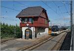 Wunderschön wurde das Bahnhofsgebäude von Chamby renoviert.