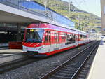Komet ABDeh 4/10 2011 mit einem Regionalzug von Fiesch in Visp am 16.