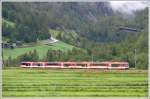 ABDeh 4/10 und ABDeh 4/8 auf dem Weg nach Brig k�rz vor T�sch.