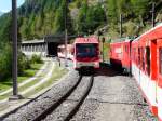 MGB - Schnappschuss vom ABDeh 4/8 2021 unterwegs zwischen Zermatt und T�sch am 21.09.2012