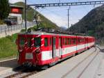 MGB - Triebwagen ABDeh 8/8  2042 und Personenwagen in 2 Kl.