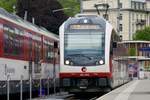 ZB Fink ABeh 161 015  Interlaken  steht am 24.5.20 im Bahnhof Meiringen.