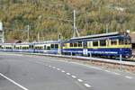ABeh 4/4 312  Interlaken  der BOB am 30.10.22 kurz nach der Abfahrt in Interlaken Ost.