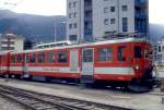 MGB exFO - BDeh 2/4 43 am 20.05.1993 in BRIG - Zahnrad-GEP�CKTRIEBWAGEN - �bernahme 25.10.1941 in G�schenen - SLM3767/BBC/SAAS - 427 KW - Gewicht 37,00t - L�P 16,70m - zul�ssige Geschwindigkeit 55/Z30