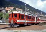 MGB exFO - BDeh 2/4 45 am 06.06.1993 in DISENTIS - Zahnrad-GEP�CKTRIEBWAGEN - �bernahme 15.05.1942 - SLM3779/BBC/SAAS - 427 KW - Gewicht 37,00t - L�P 16,70m - zul�ssige Geschwindigkeit 55/Z30 km/h  