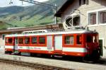 MGB exFO - BDeh 2/4 45 am 24.08.1997 in REALP - Zahnrad-GEP�CKTRIEBWAGEN - �bernahme 15.05.1942 - SLM3779/BBC/SAAS - 427 KW - Gewicht 37,00t - L�P 16,70m - zul�ssige Geschwindigkeit 55/Z30 km/h  
