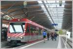 Matterhorn Terminal T�sch, wo bequem vom Parkhaus auf den Zug nach Zermatt umgestiegen werden kann.