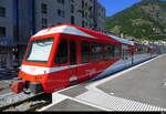 tmr - Beh 4/8  72 im Neu umgebauten Schmalspur Bahnhof in Martigny am 24.05.20269