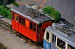 Vom Hotelzimmer aus in Glion fotografierte ich Zahnradlok HGe 2/2 Nr.2, welche zu diesem Zeitpunkt schön wiederhergerichtet war.