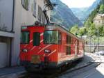 MGB - Zahnrad Gep�cktriebwagen Deh 4/4 55 im Bahnhof von G�schenen am 18.08.2007