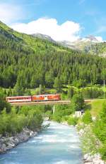 Die Br�cke �ber die Gonneri in Oberwald