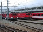 Ein Deh 4/4 II verl�sst Andermatt Richtung G�schenen.