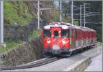 Hinter Momp� Tujetsch erreicht R835 mit Deh 4/4 I 22 den Zahnstangenabschnitt hinauf zum Oberalppass.