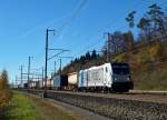 RAILPOOL: Güterzug mit der 187 004-7 bei Roggwil-Wynau am 7.