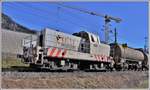 Holcim Werklok Em 9885 5847 011-4 in Untervaz-Trimmis. (19.03.2020)