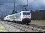 D-BLS - Lok 91 80 6 186 906-4 (unterwegs für BLS) mit Rolla unterwegs bei Lyssach in Richtung Burgdorf (Basel) am 09.04.2022 