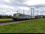 BLS + RailPool - Loks 475 403 + 186 101 vor Güterzug unterwegs bei Lyssach am 28.09.2020