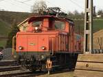 Ehemalige SBB Ee 3/3 16403.
Die Lokomotive ist heute im Besitz der Firma RUWA.
Sumiswald Grünen Emmental