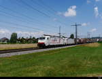 Crossrail ? Xrail ? - Loks 186 903-1 mit 186 910-2 mit Güterzug unterwegs bei Lyssach am 07.07.2018