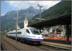 Am 18.07.2007 fuhr dieser Cisalpino-Triebzug ETR 470 durch den Bahnhof von Flelen. Leider nur ein Nachschu.