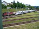 Cisalpino -  ETR 610 001 Abgestellt hinter dem SBB Depot in Biel / Bienne am 10.07.2007
